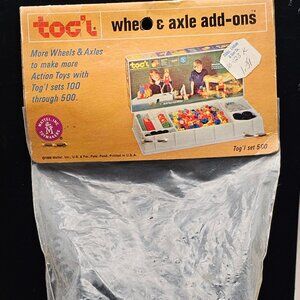 Mattel Tog'l Wheel And Axle toy construction Add-ons NIP original 1968 Set 500